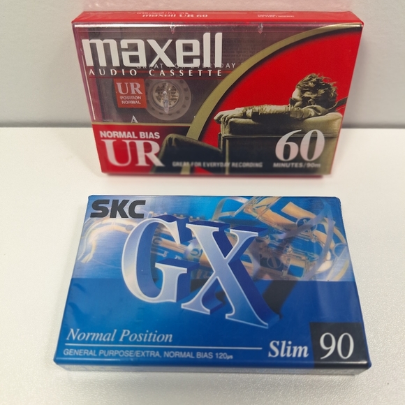 2 cassette tapes (blank) NEW - Picture 1 of 10